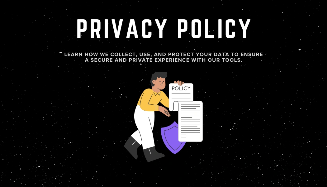 Official Privacy Policy graphic for My Smart Converter website outlining user data protection and secure file management.