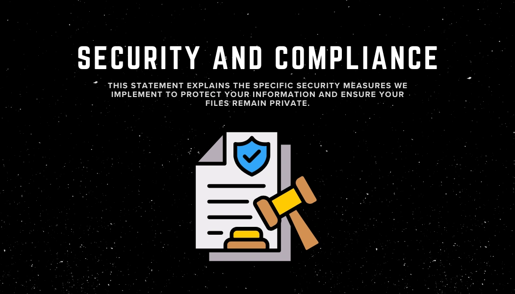 Security and Compliance - My Smart Converter 1 Official Security and Compliance graphic for My Smart Converter website highlighting data protection, encryption, and system safety standards.